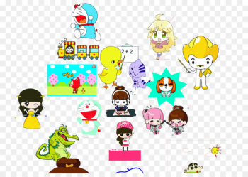 Cartoon Illustration - Cute cartoon doll Cartoon Illustration - Cute cartoon doll