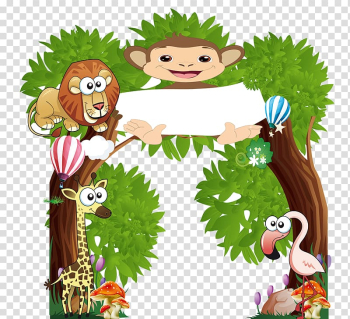 Cartoon Illustration, Kindergarten Animals transparent background PNG clipart Cartoon Illustration, Kindergarten Animals transparent background PNG clipart