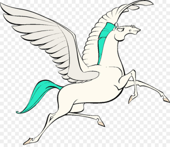 Cartoon Illustration - Pegasus Cartoon Illustration - Pegasus