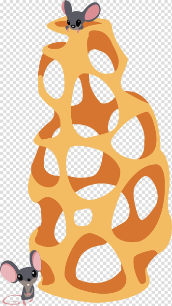 Cartoon Illustration, Steal the cheese of the mouse transparent background PNG clipart