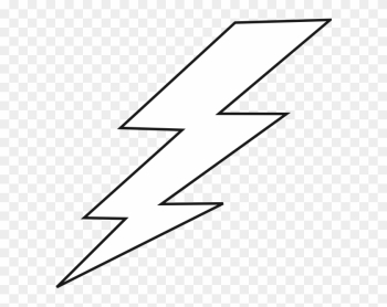 Cartoon Lightning Bolt Lightning Bolt Clipart - Lightning Bolt Vector White