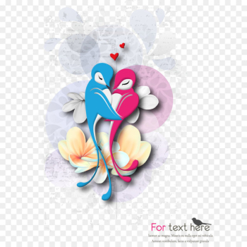 Cartoon love birds Cartoon love birds