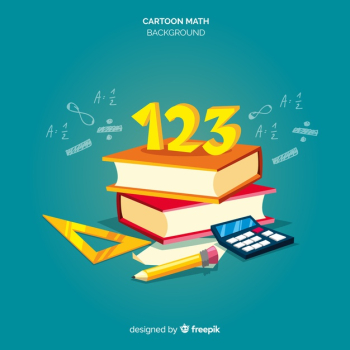 Cartoon math elements background Free Vector Cartoon math elements background Free Vector