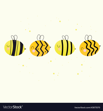 cartoon of several bees he looked cartoon of several bees he looked