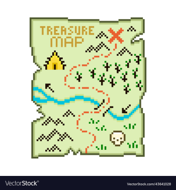 cartoon old treasure map cartoon old treasure map