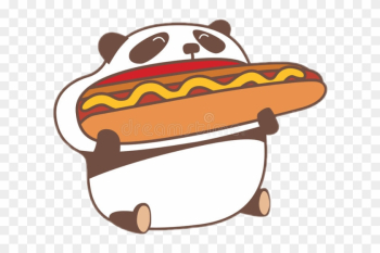 Cartoon Panda Eating Food Cartoon Panda Eating Food