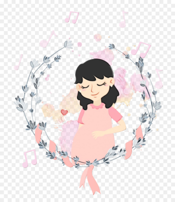 cartoon pink black hair clip art fictional character cartoon pink black hair clip art fictional character
