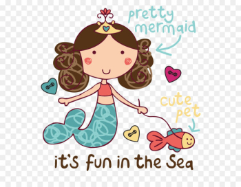 Cartoon Poster Illustration - Cartoon mermaid Cartoon Poster Illustration - Cartoon mermaid