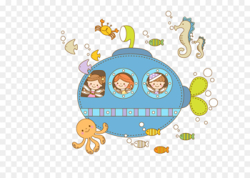 Cartoon Poster Illustration - spaceship Cartoon Poster Illustration - spaceship