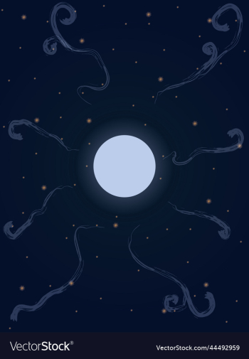 cartoon style night sky with moon stars and cartoon style night sky with moon stars and