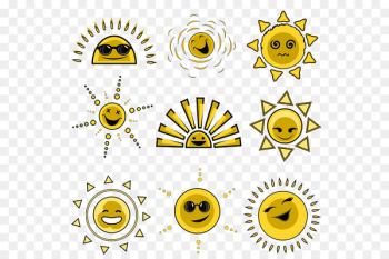 Cartoon Sun Euclidean vector - sun Cartoon Sun Euclidean vector - sun