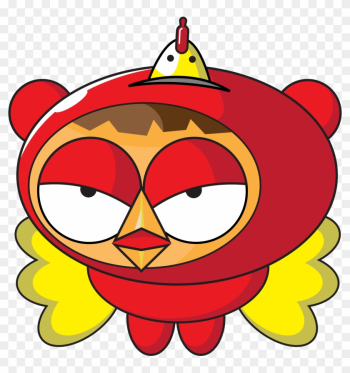 Cartoon Superhero Chicken Clipart Vector Clip Art - Superhero Chicken