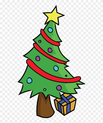 Cartoon Tree With Funny Face - Christmas Tree Cartoon Png Cartoon Tree With Funny Face - Christmas Tree Cartoon Png