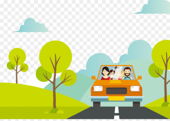 Cartoon Vacation Family Illustration - Family travel vector Cartoon Vacation Family Illustration - Family travel vector