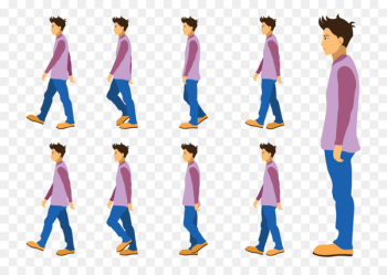 Cartoon Walk cycle Animation Sprite Walking - walk 