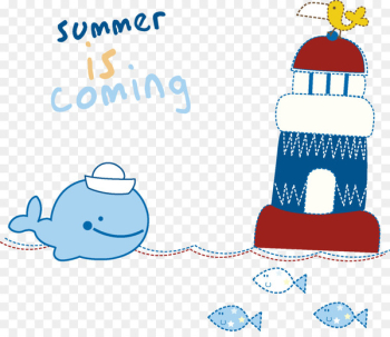 Cartoon Whale Illustration - Whale and boat Cartoon Whale Illustration - Whale and boat