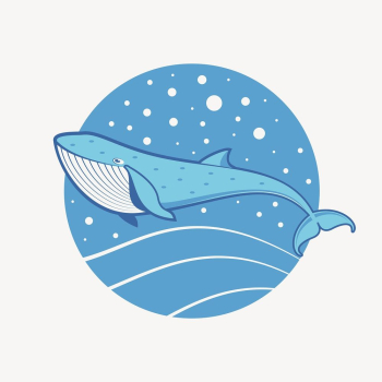 Cartoon whale sticker, sea life | Free PSD - rawpixel Cartoon whale sticker, sea life | Free PSD - rawpixel