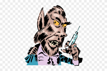 Cartoon Wolf Man Royalty Free Vector Clip Art Illustration - Scary Bookmarks Cartoon Wolf Man Royalty Free Vector Clip Art Illustration - Scary Bookmarks