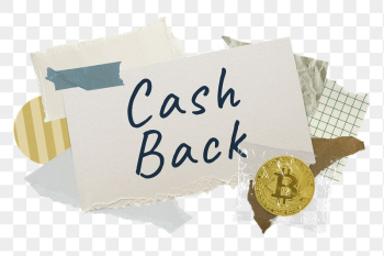 Cash back png word sticker | Free PNG - rawpixel