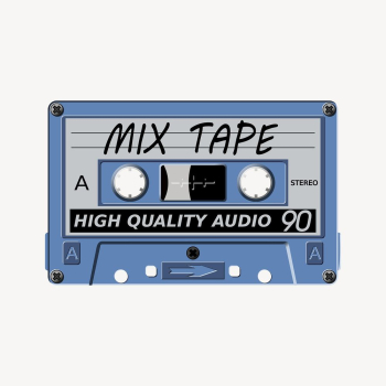 Cassette tape sticker, retro music | Free Vector - rawpixel Cassette tape sticker, retro music | Free Vector - rawpixel