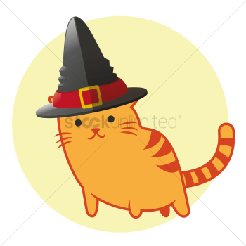 Cat cartoon witch Cat cartoon witch