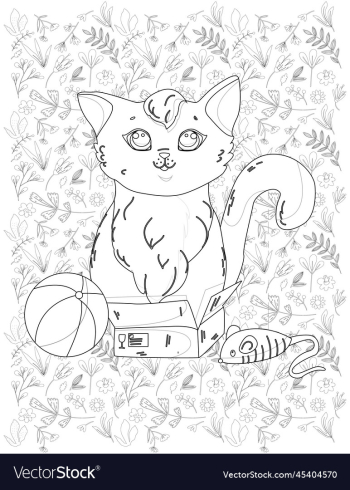 cat coloring page cat coloring page