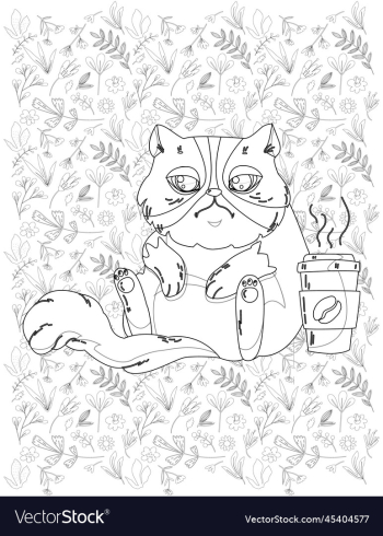 cat coloring page cat coloring page