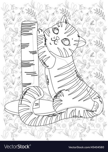 cat coloring page cat coloring page