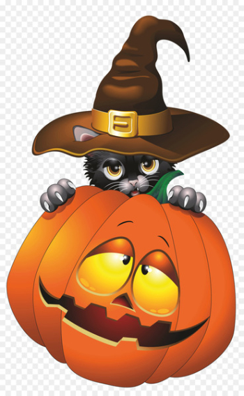 Cat Halloween Jack-o-lantern Clip art - Witch Cat Cat Halloween Jack-o-lantern Clip art - Witch Cat
