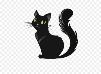 Cat Kitten Halloween Illustration - Halloween black cat vector material 