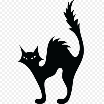 Cat Kitten Halloween Silhouette Clip art - black cat Cat Kitten Halloween Silhouette Clip art - black cat
