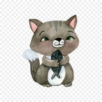 Cat Kitten Puppy Dog - Watercolor cat Cat Kitten Puppy Dog - Watercolor cat