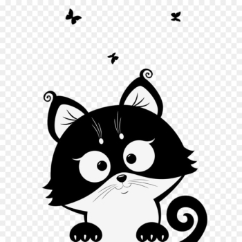 Cat Kitten Silhouette Cuteness - Cute cat Cat Kitten Silhouette Cuteness - Cute cat