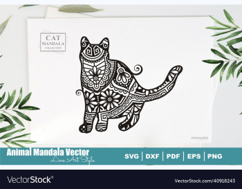 cat mandala 5 boho cats svg cat mandala 5 boho cats svg