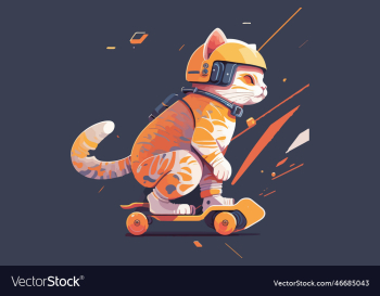cat riding a skateboard cat riding a skateboard