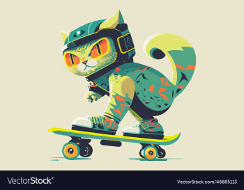 cat riding a skateboard cat riding a skateboard