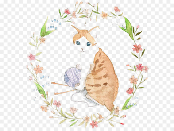 Cat Watercolor painting - Watercolor cat Cat Watercolor painting - Watercolor cat