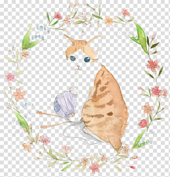 Cat Watercolor painting, Watercolor cat transparent background PNG clipart Cat Watercolor painting, Watercolor cat transparent background PNG clipart