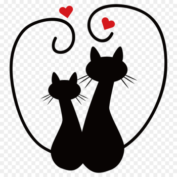 Cat Wedding invitation Happy Anniversary Kitten Wedding anniversary - feline 