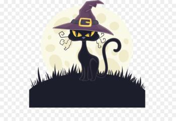 Cat Witch hat Witch hat - Black cat with Witch Hat Cat Witch hat Witch hat - Black cat with Witch Hat