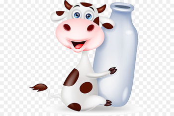 Cattle Milk bottle Cartoon - Milk cow Cattle Milk bottle Cartoon - Milk cow