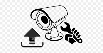 Cctv &amp; Security Installations - Cc Camera Line Art