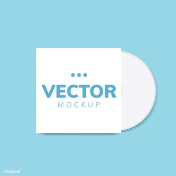 CD cover design mockup vector | Free stock vector - 496490