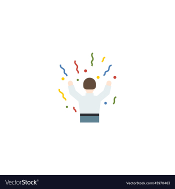 celebration creative icon flat from success celebration creative icon flat from success