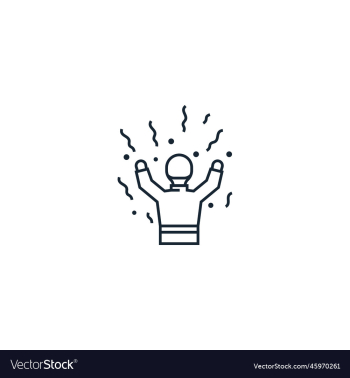 celebration creative icon line from success celebration creative icon line from success