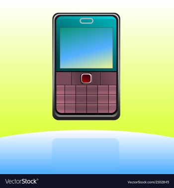 Cell phone icon vector image Cell phone icon vector image