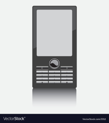 Cell phone vector image Cell phone vector image