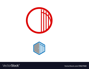 central-fence-gate and door logo and icon design central-fence-gate and door logo and icon design
