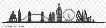 Central London Skyline Silhouette Painting City of London - city,Sketch 
