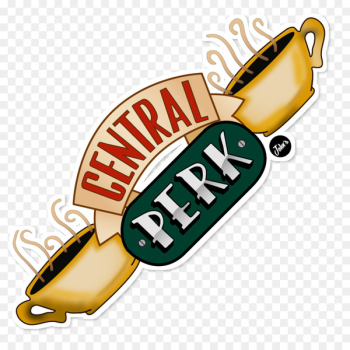 Central Perk Paper Sticker Wall decal Clip art - Central Perk 